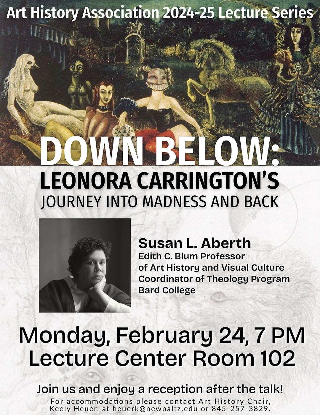 Leonora Carrington talk with her painting: Down Below, Speaker: Susan Aberth of Bard College